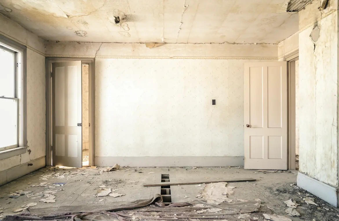 Waste disposal crew managing a cleanout project in Brookville